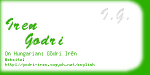 iren godri business card
